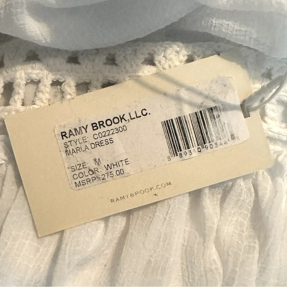 Ramy Brook Marla Mini Dress Halter Neck Backless White Medium - Picture 12 of 12